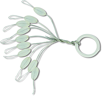 Стопор 7mm Black Cat Silicon Stopper, oval 10pcs