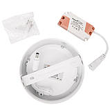 Світильник точковий накладний ЕВРОСВЕТ 6Вт коло LED-SR-120-6 4200К, фото 3