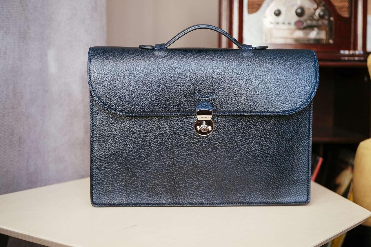 Сумка-папка для ноутбука 14″ PC та 15″ Mac "Folio" з натуральної шкіри ручна робота, фото 1