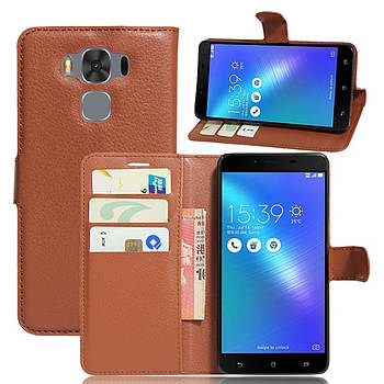 Чохол-книжка Litchie Wallet для Asus Zenfone 3 Max ZC553KL Коричневий