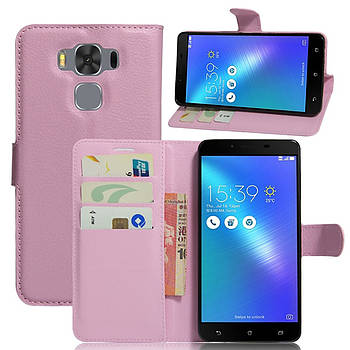 Чохол-книжка Litchie Wallet для Asus Zenfone 3 Max ZC553KL Світло-рожевий