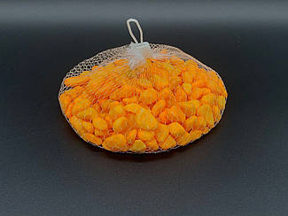 Камінці декоративні. Колір оранжевий. 0.5 кг