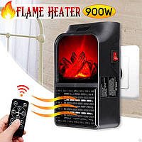 FLAME HEATER JIEJIA Портативный обогреватель 1000W с LCD-дисплеем, пультом Д/У и имитацией камина.