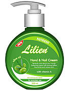 Крем для рук Lilien Hand&Nail cream Olive oil Поживний з оливковою олією 300 мл