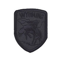 Термоаплікації Емблема WYOMING 90х60мм чорна (50149.004)