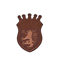 Термоаплікації Емблема 60х90мм коричнева (50149.011)