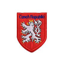 Термоаплікації Герб CZECH REPUBLIC 90х70мм червоний (50153.005)