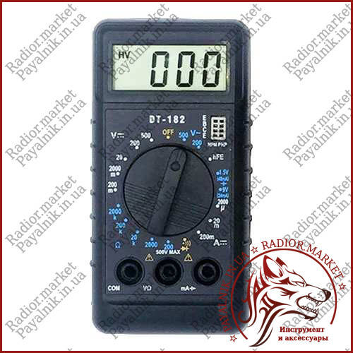 Купити Мультиметр універсальний Digital DT-182, кишеньковий тестер ...