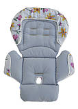 Чохол до стільчика для годування Peg Perego Prima Pappa Dinner Квіти на молочному, фото 3