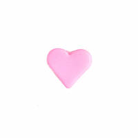 Мини сердечко (розовый) силиконовая бусина
