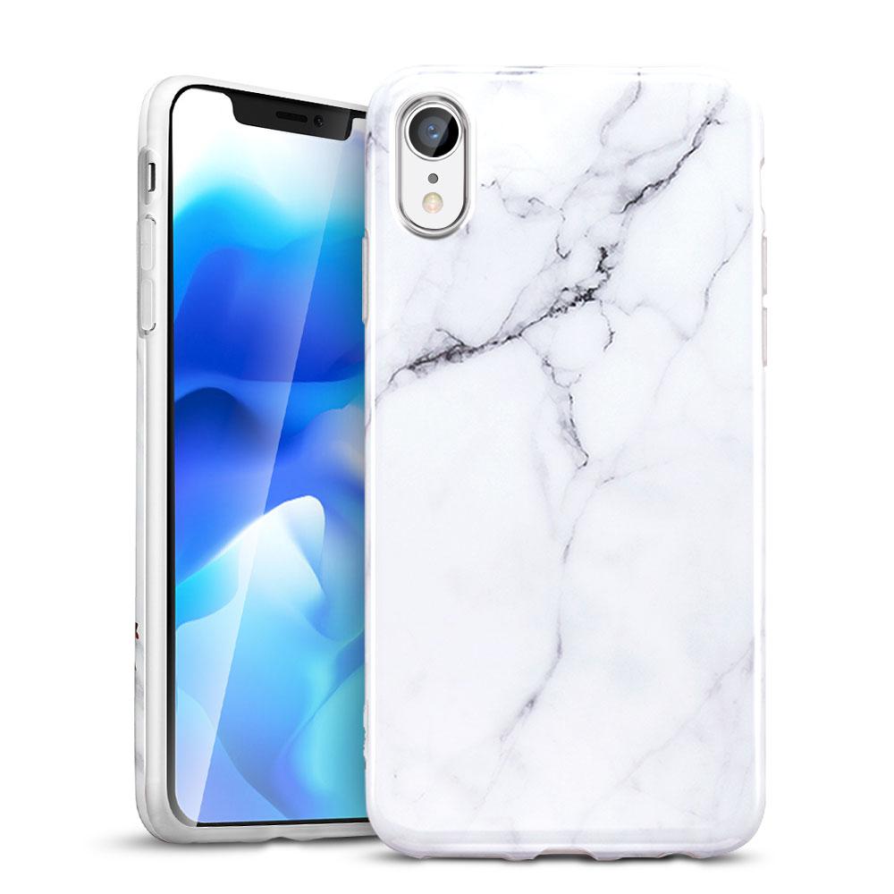 Чохол ESR для iPhone XR Marble Slim, White (4894240072028)