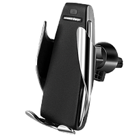 Автомобільний тримач із бездротовою зарядкою Smart Sensor S5 Black