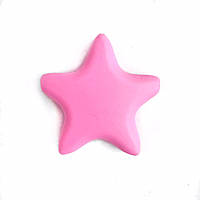 Звезда острокон. (розовая), бусины из пищевого силикона