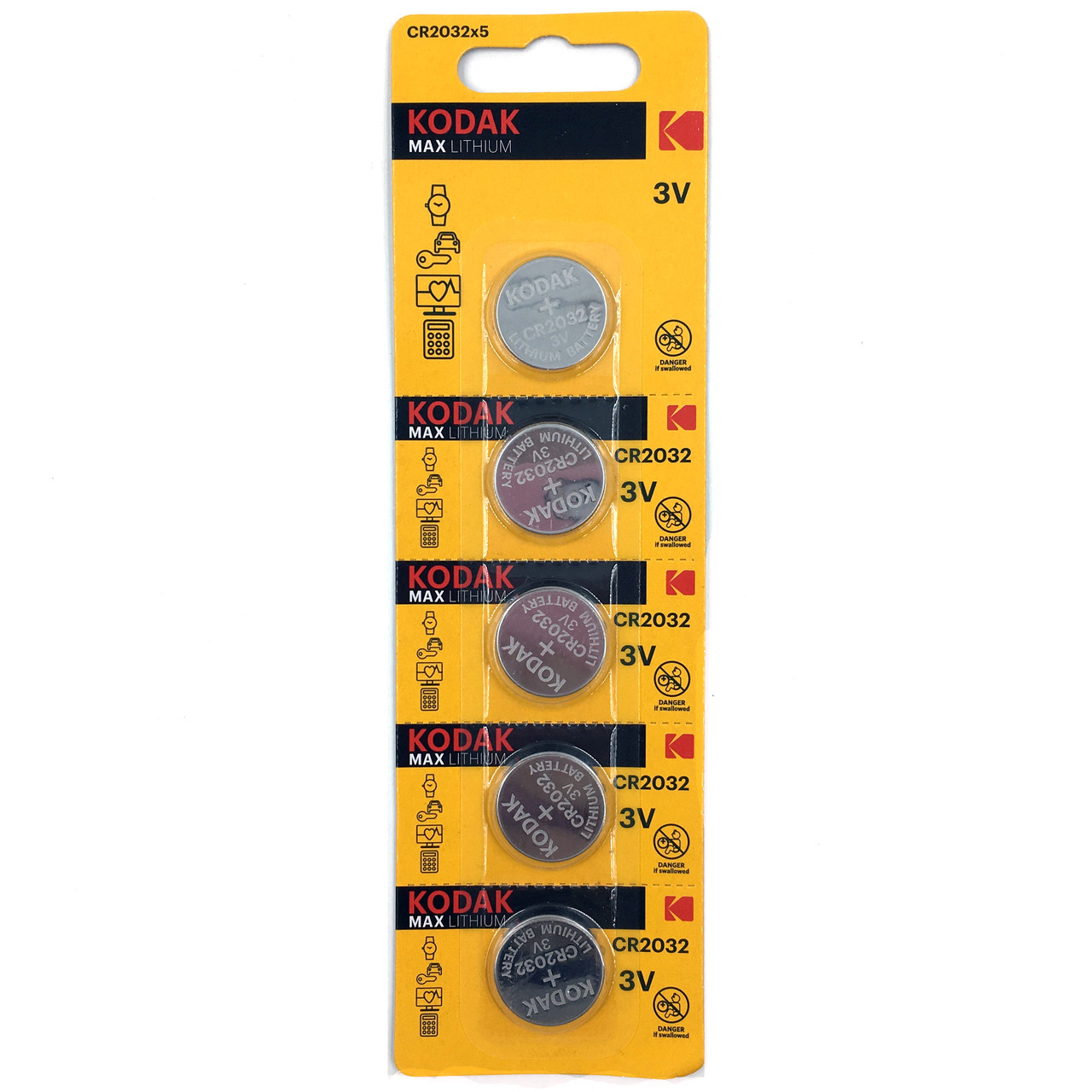 Батарейка літієва Kodak CR2032-U5 Lithium 3V дискова таблетка