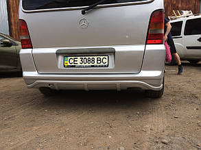 Накладка на задній бампер (під фарбування) Mercedes Vito w638