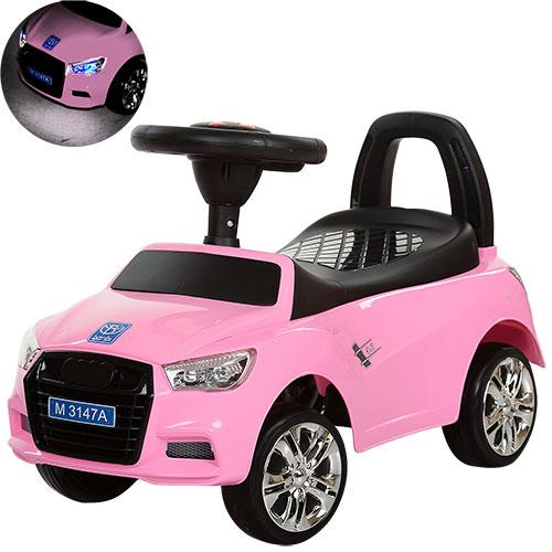 Машинка каталка-толокар Audi Bambi M 3147A Ауді, Рожевий