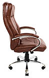Офісне крісло Сенатор Richman Хром М-2 кожзам коричневий, фото 3