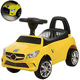 Машинка каталка-толокар Mercedes Bambi M 3147C Мерседес, Жовтий, фото 10