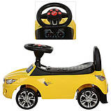 Машинка каталка-толокар BMW Bambi M 3147 B БМВ, Жовтий, фото 2
