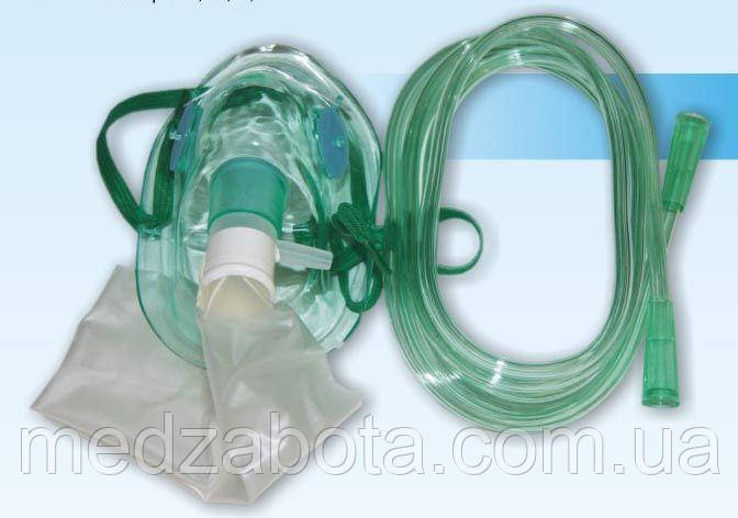 Киснева маска Flexicare Medical з мішком для дорослих нереверсивна, фото 1