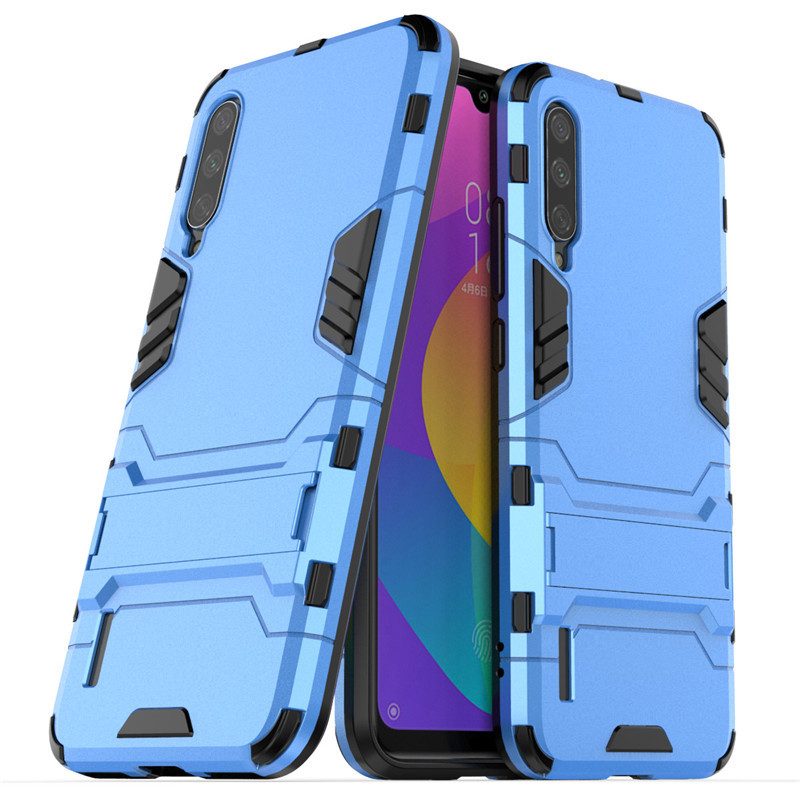 Чохол Hybrid case для Xiaomi Mi A3 (Mi CC9e) бампер з підставкою блакитний