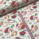 Бавовняна тканина польська, птиці на трояндах на світло-рожевому (0131), фото 3