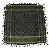 Арафатка "Shemagh" 100 на 100 см. зелено - чорна ( з черепами ) Max Fuchs AG. Німеччина., фото 7