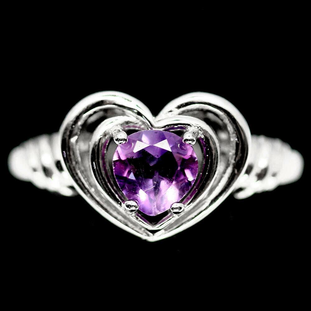 Срібне кільце з двоколірним аметистом, 1257КА