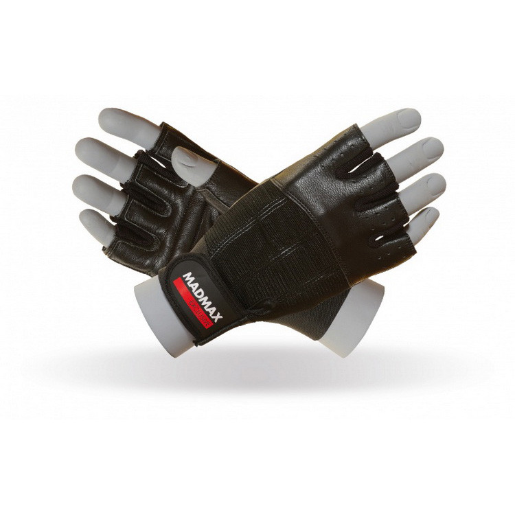 Рукавички для фітнесу Mad Max Classic MFG 248 Black-Black