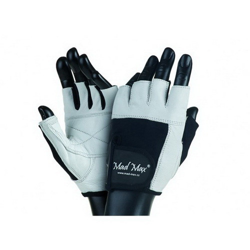 Mad Max Fitness Workout Gloves MFG-444 White-Black S size