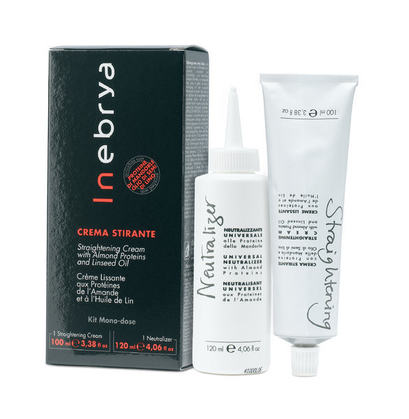 Inebrya Straightening Cream Kit Крем для хімічного випрямлення волосся 100 + 120 мл