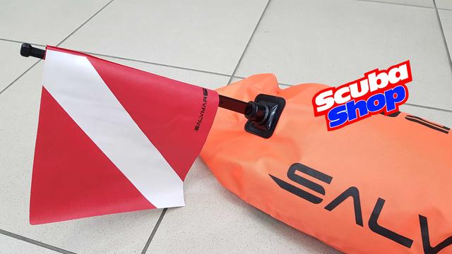 Буй Salvimar Torpedo Nylon з двома прапорами (посилений в нейлоновому чохлі) Буй Salvimar Torpedo Nylon з двома прапорами (посилений в нейлоновому чохлі)