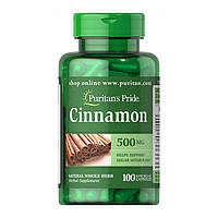 Кориця (кора) Puritan's Pride Cinnamon 500 mg 100 caps