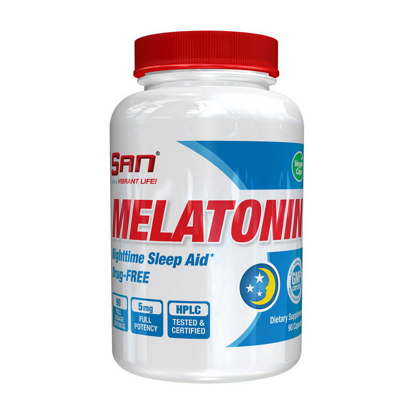 SAN Melatonin 5 mg 90 caps поліпшення сну активне довголіття