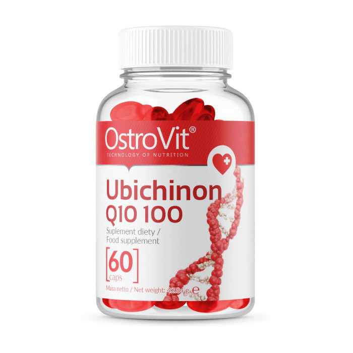 Коензим Q10 Убіхінон OstroVit Ubichinon Q10 100 mg 60 caps