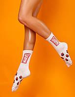 Ароматизовані білі шкарпетки чоловічі з принтом "MARVEL" Premium