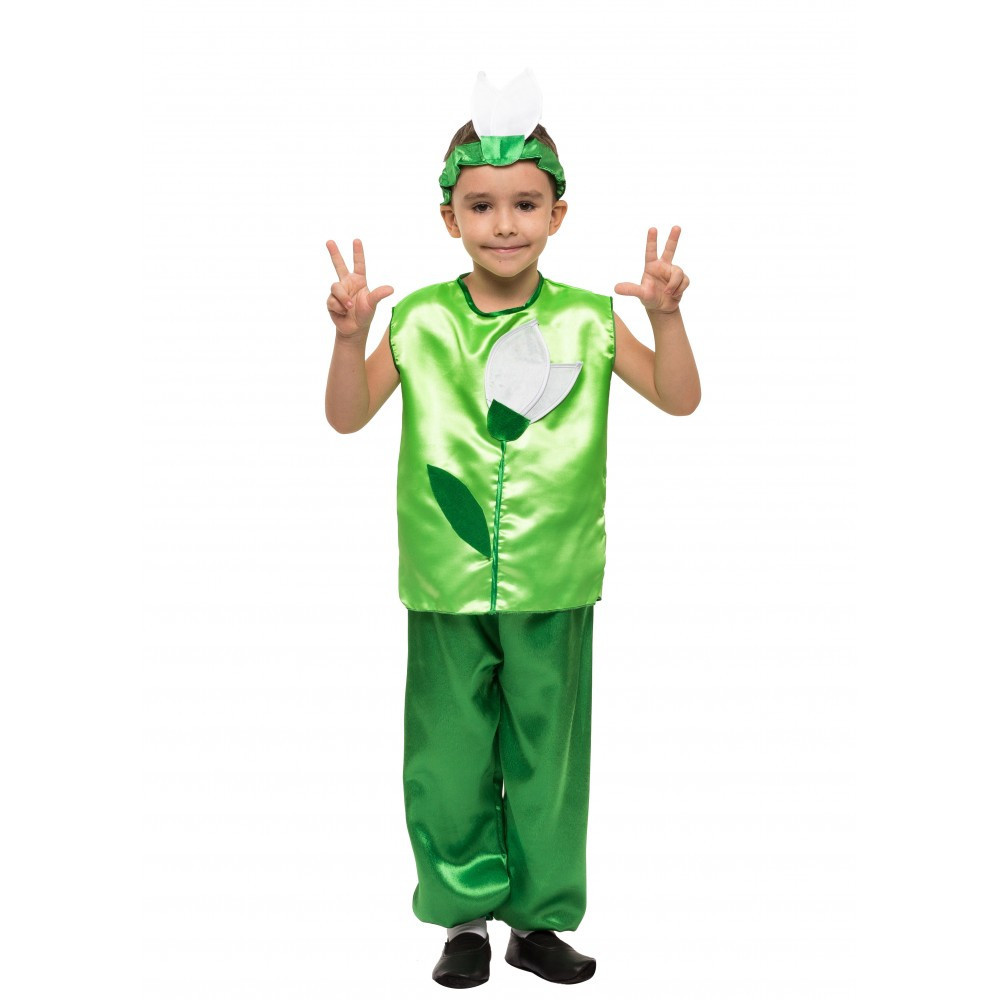 Костюм квітки Підсніжника для хлопчика на дитячий ранок, фото 1