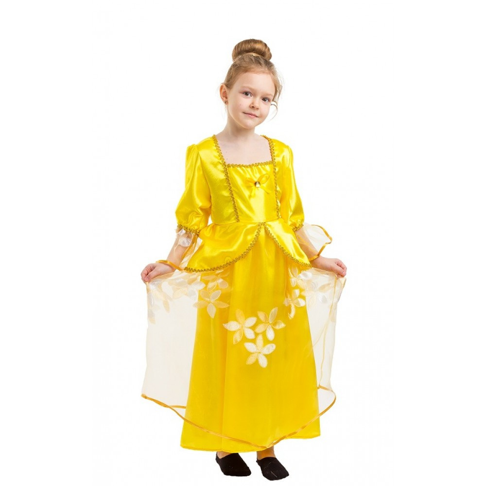 Маскарадний костюм Белль Красуні для дівчинки на свято ранок, фото 1