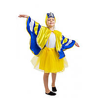 Детский костюм Синицы для девочки желто-голубой