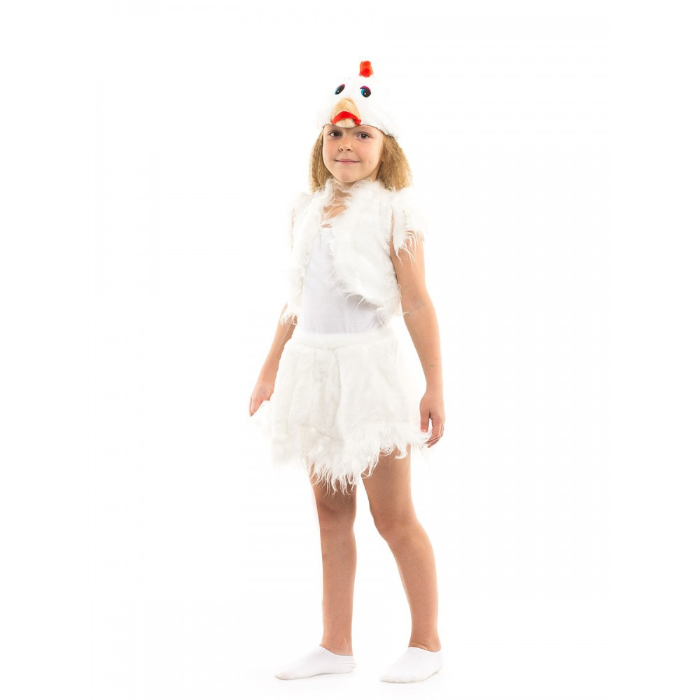 Костюм Курочки білий дітей віком від 3 до 7 років, фото 1