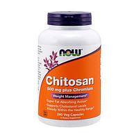 Хітозан + Хром Now Foods Chitosan 500 mg plus Chromium 240 veg caps