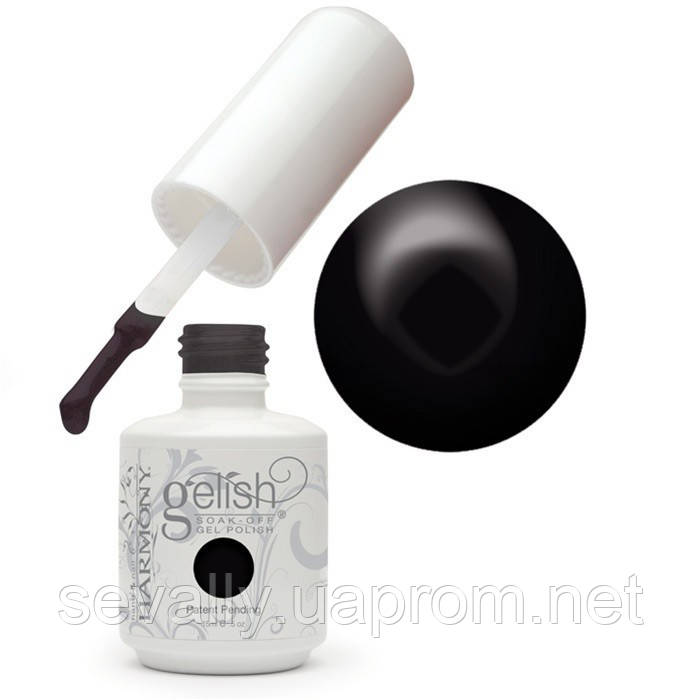 Гель-лак Gelish Harmony / 01348 BLACK SHADOM (класичний чорний, щільний, без перламутру) 15 мл