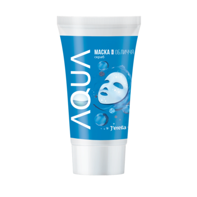 Маска-скраб для обличчя 25+ Аква Джерелія Джерелия Jerelia Aqua Маска-скраб для обличчя