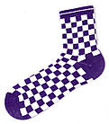 Шкарпетки Neseli Athletic Шахи фіолетові, One size (37-43), фото 4