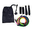 Набір трубчастих еспандерів для фітнесу та вправ 11в1 Ares Active Resistance Bands Set 151139, фото 5