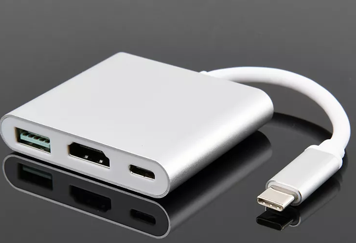 Конверті Адаптер з телефону на ТV. 4K USB Type-C 3.1 -> HDMI/ТВ/USB 3.0/USB-C/OTG Multiport