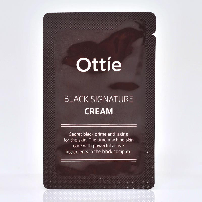 Крем для обличчя з муцином чорного равлика Ottie Black Signature Cream Пробник 2 мл