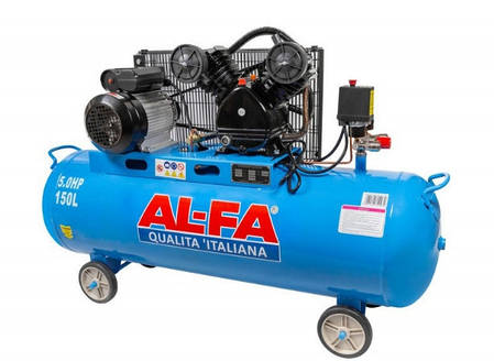 ✔️ Компресор двухпоршневой - AL-FA_ Альфа ALC-150-2 ( 150 літрів, 2 поршня, 3,8 кВт ), фото 2