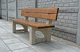 Лава для дачі та дому "Верона" (широкий брус 2 м), фото 6