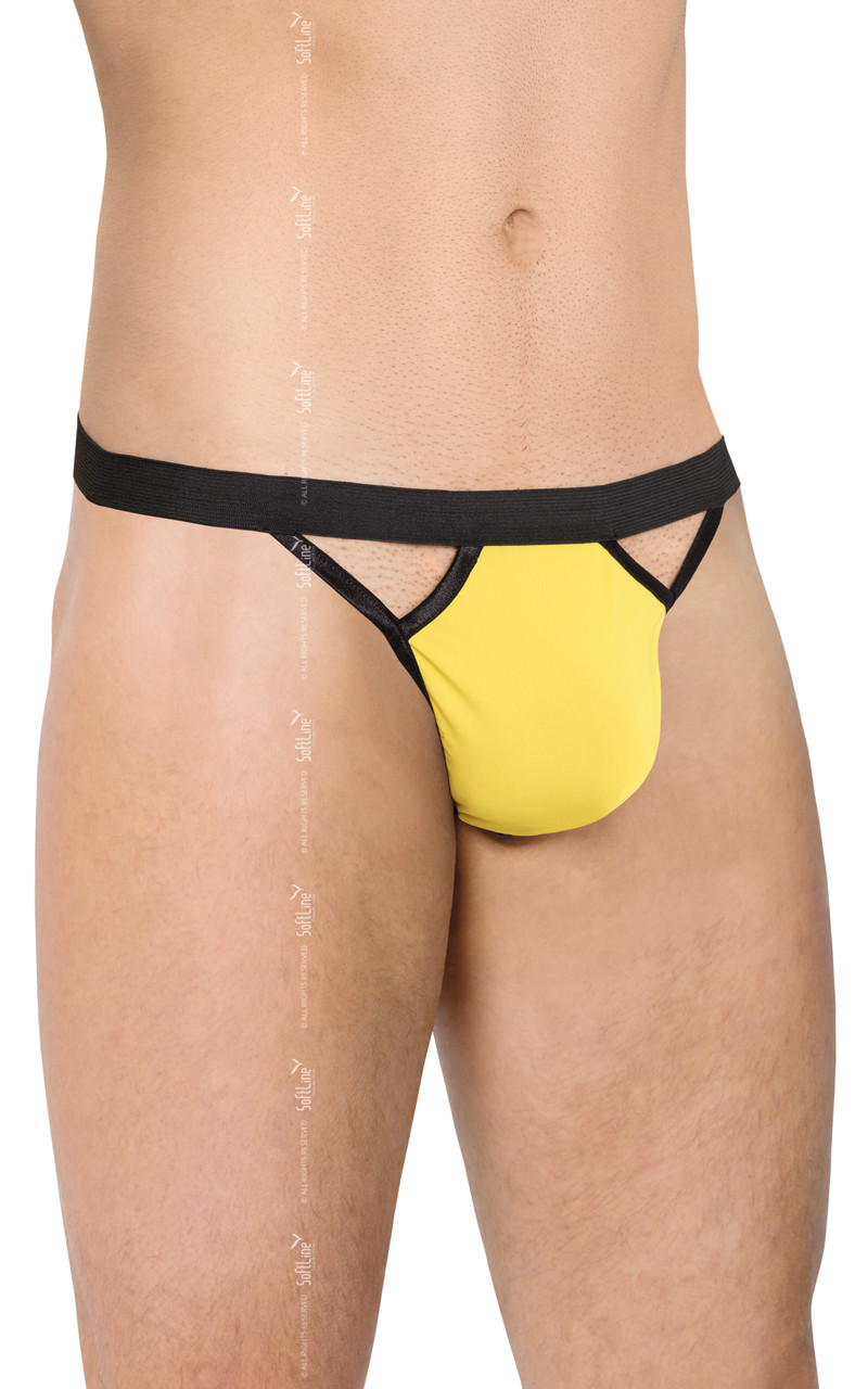 Чоловічі труси-стринги Mens Thong 4530 — yellow, S/L